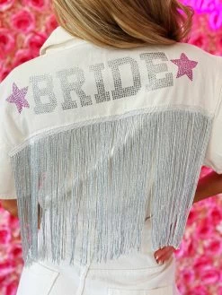 Invite Only Fringe Romper - White -Southern Fried Chics PhotoMay172023 33328PM