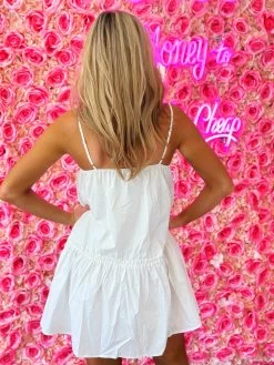 Boot Scootin Into Summer Dress - White -Southern Fried Chics PhotoMay172023 35525PM