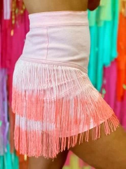Moves To Make Fringe Skirt - Peach 7 Moves To Make Fringe Skirt - Peach -Southern Fried Chics PhotoMay252023 34115PM