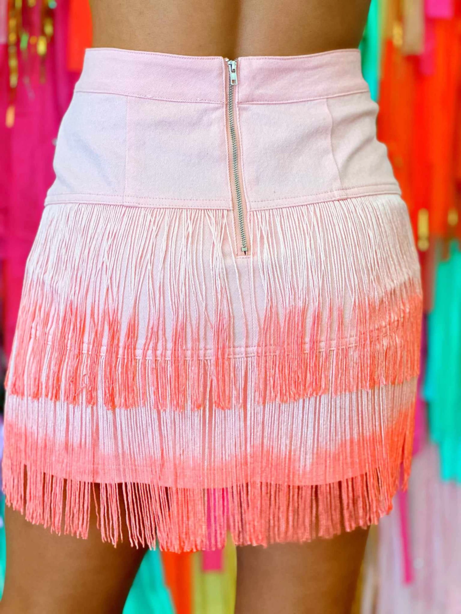 Moves To Make Fringe Skirt - Peach 4 Moves To Make Fringe Skirt - Peach - Image 2
