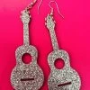 Glitter Guitar Earrings -Southern Fried Chics PhotoMay252023 34943PM