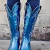Disco Diva Cowgirl Royal Blue Boots