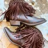 Full Of Fringe Tan Bootie -Southern Fried Chics PhotoSep262022 103528AM