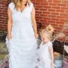 Promise Forever Dress Long - White -Southern Fried Chics Promise Forever Dress Long White Dresses