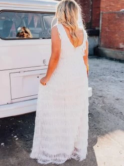 Promise Forever Dress Long - White -Southern Fried Chics Promise Forever Dress Long White Dresses 3