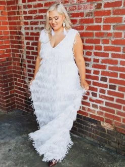 Promise Forever Dress Long - White -Southern Fried Chics Promise Forever Dress Long White Dresses 5