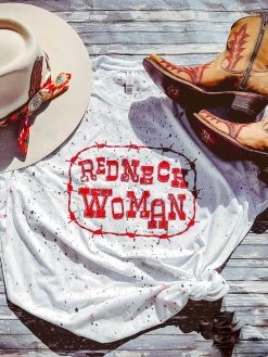 Redneck Woman Splattered Tee