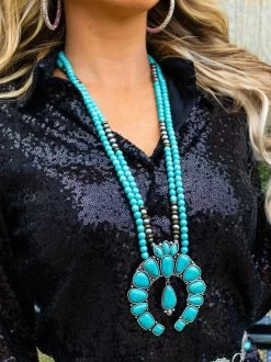 Suit Yourself Turquoise Squash Necklace