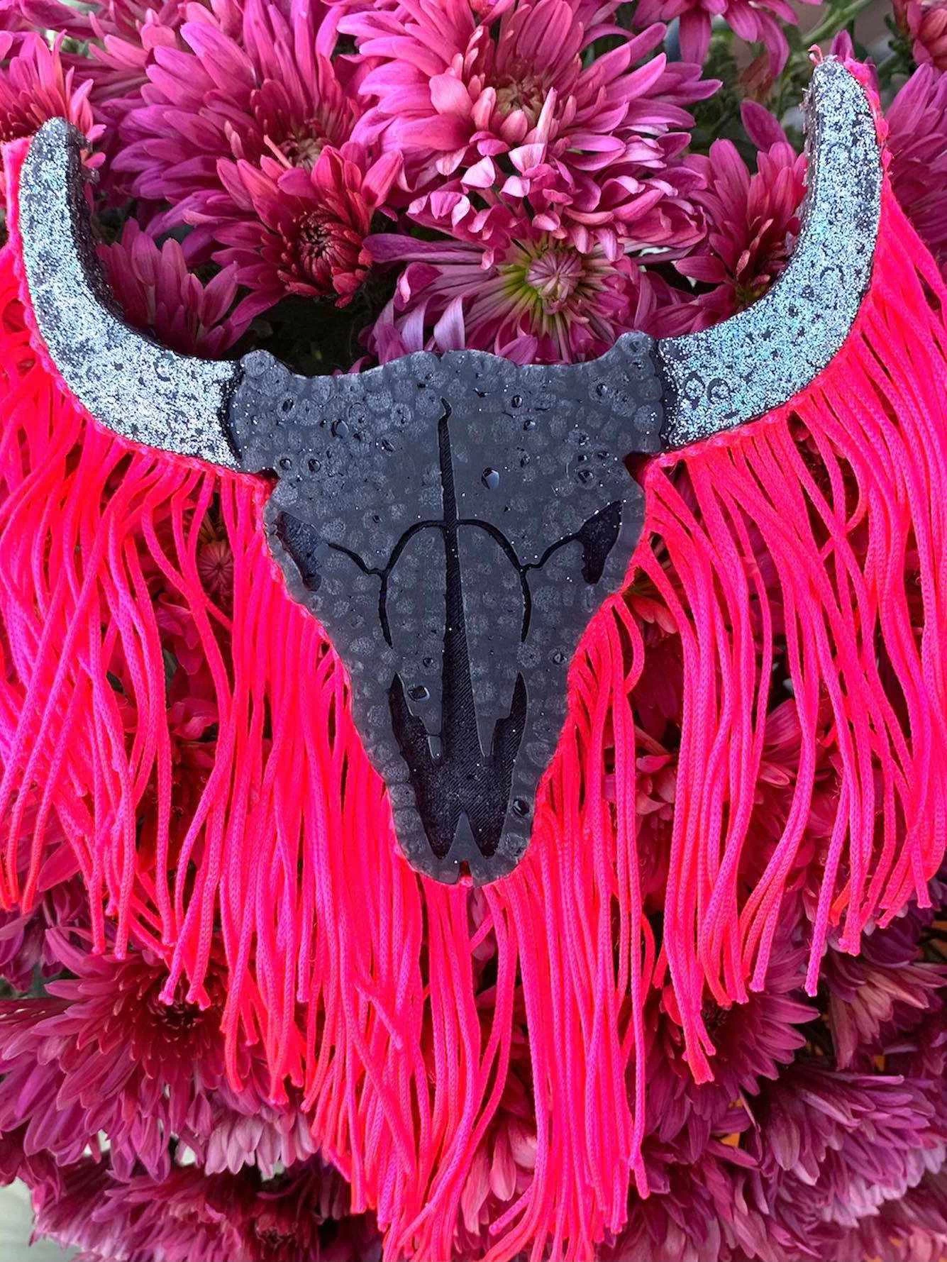 Skull Head With Fringe Freshie 3 Skull Head With Fringe Freshie