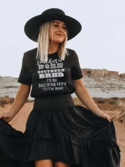Southern Born Southern Bred Tee -Southern Fried Chics Southern Born Southern Bred Tee 3