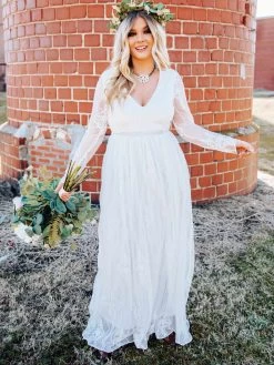 Speechless Dress -Long Sleeve White Dress 13 Speechless Dress -Long Sleeve White Dress -Southern Fried Chics Speechless Dress Long Sleeve White Dress Dresses 2