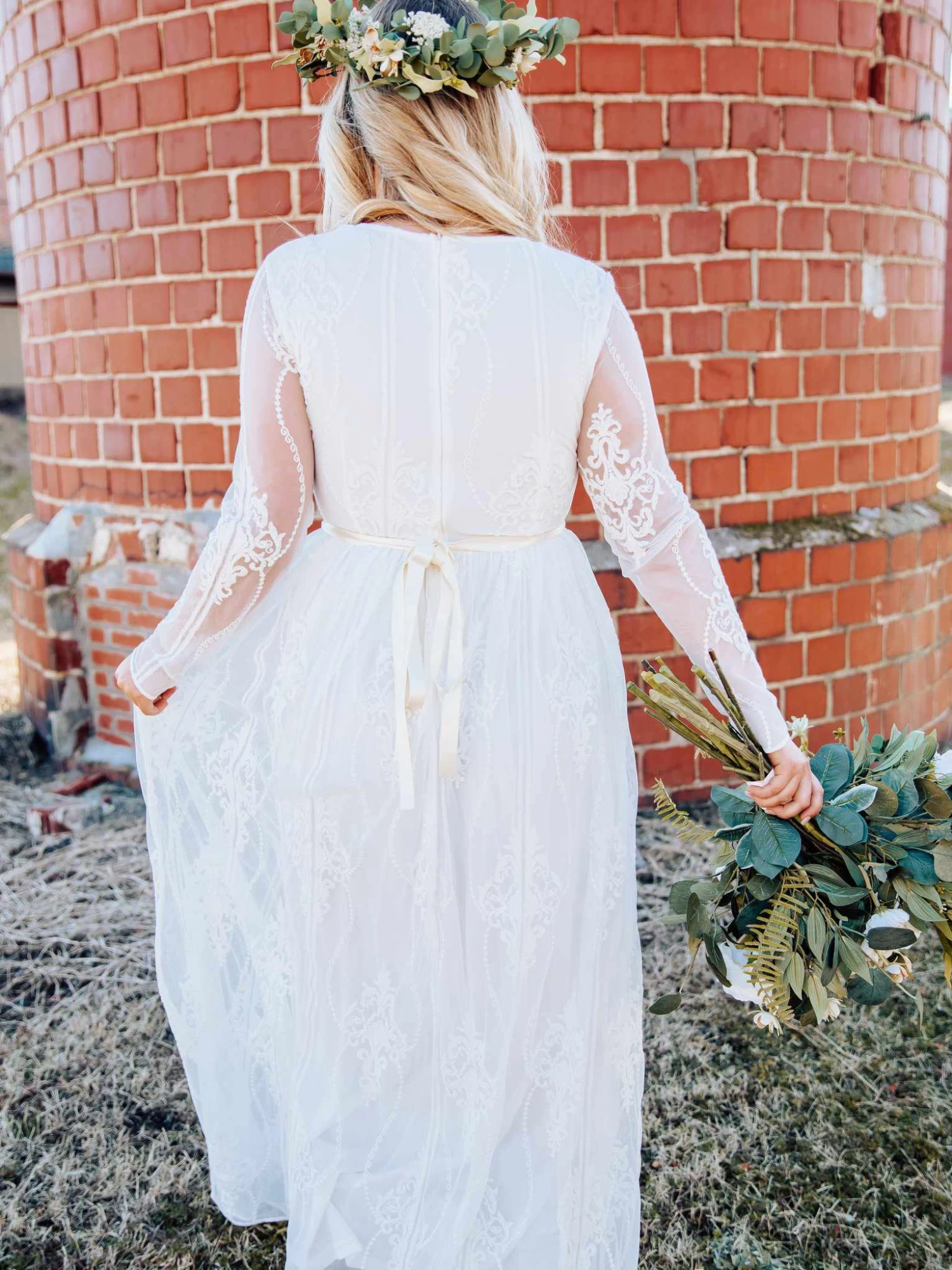 Speechless Dress -Long Sleeve White Dress 6 Speechless Dress -Long Sleeve White Dress - Image 4