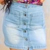 The Southern Denim Skirt -Southern Fried Chics The Southern Denim Skirt Skirts