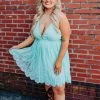 Wide Open Hearts Dress - Mint -Southern Fried Chics Wide Open Hearts Dress Mint Dresses