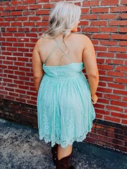 Wide Open Hearts Dress - Mint -Southern Fried Chics Wide Open Hearts Dress Mint Dresses 3