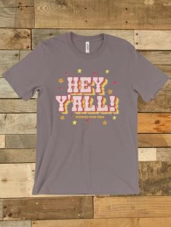 Hey Yall T Shirt -Southern Fried Chics ash