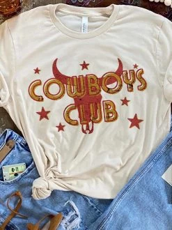 Cowboys Club Tee - Cream