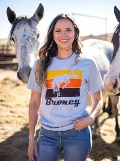 Broncy Light Blue T Shirt