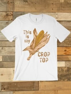 This Is My Crop Top Tee -Southern Fried Chics whitecrop