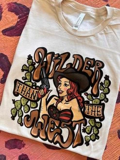 Wilder Than The West T-shirt - Cream